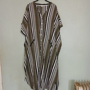 Gypsie Blu Caftan Bathing Suit Cover OSFM